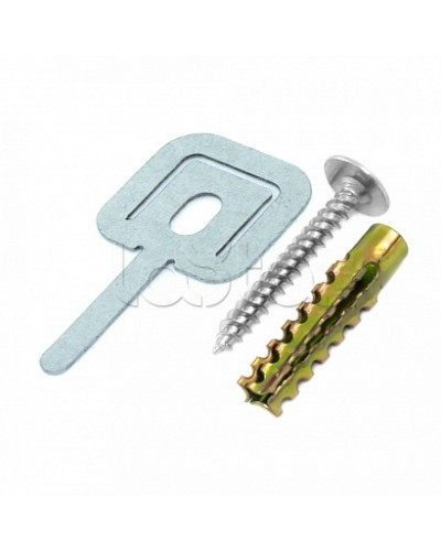 Комплекты для крепления ОКЛ с использованием самореза, дюбеля и хомута FR ПР-25 (100 шт) Промрукав (PR08.5200) в Березниках Огнестойкие кабельные линии Pintop.ru