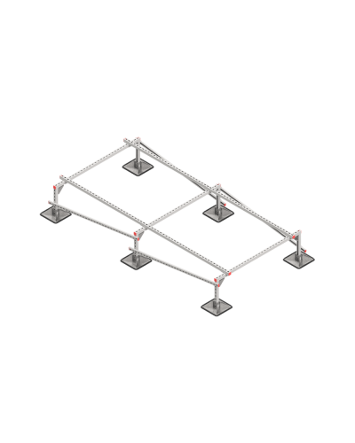 Опорная конструкция для установки оборудования TECHNORAPTOR STEELFOOT 1500х3000 тип 4 КМ-профиль (KM-TR-STF-SSEI-1500-3000-4) в Березниках Системы видеонаблюдения Pintop.ru
