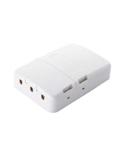 Настенная коробка 3-портовая, 2 секции, белый Eurolan (12B-13-33WT) в Березниках Розетки компьютерные и телефонные Pintop.ru