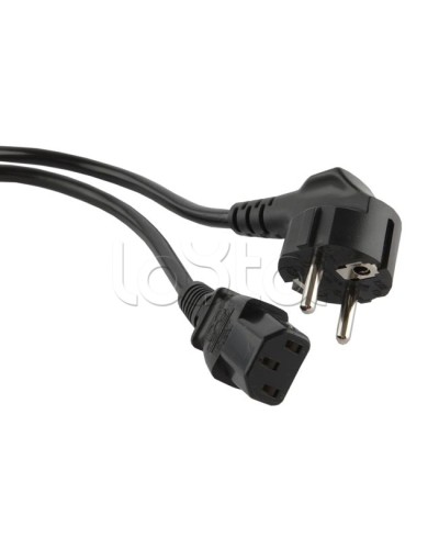 Кабель питания 5.0 м Hyperline PWC-IEC13-SHM-5.0-BK в Березниках Патч-корды и пигтейлы Pintop.ru