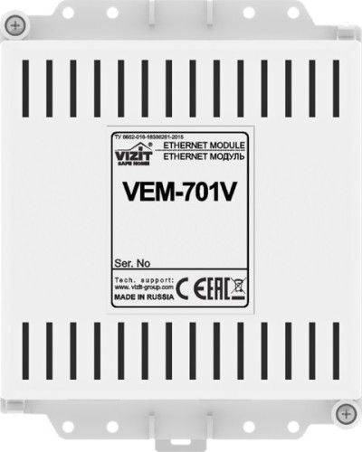 Ethernet модуль Vizit VEM-701V в Березниках Аксессуары для многоабонентных систем Pintop.ru