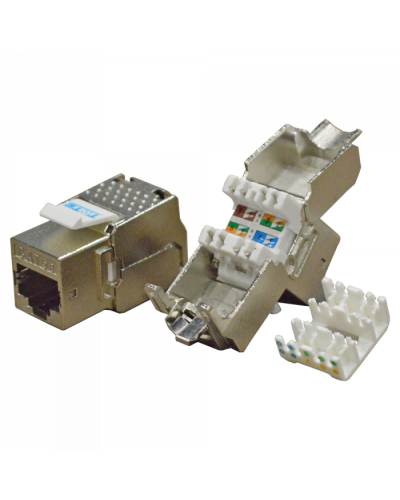 Модуль Keystone RJ45, Cat.5E, STP, 180 градусов TWT (TWT-OK45STP180/5E) в Березниках Модули Keystone Pintop.ru