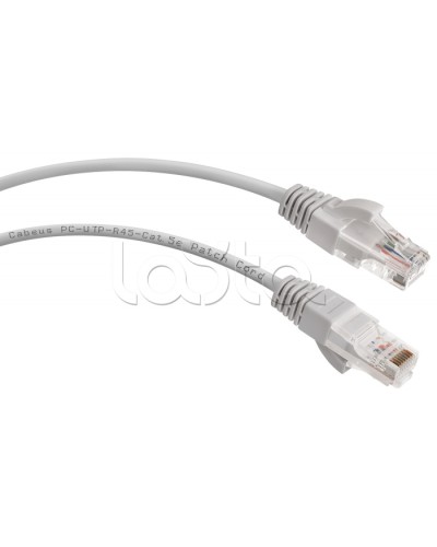 Шнур коммутационный 2xRJ-45/8P8C U/UTP кат.5е (0,3 м) Cabeus PC-UTP-RJ45-Cat.5e-0.3m в Березниках Патчкорды (медные) Pintop.ru
