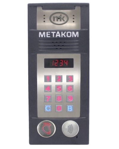 Многоабонентый антивандальный блок вызова со встроенной видеокамерой Метаком MК2018-RFMFСV в Березниках Блоки вызова многоабонентные Pintop.ru