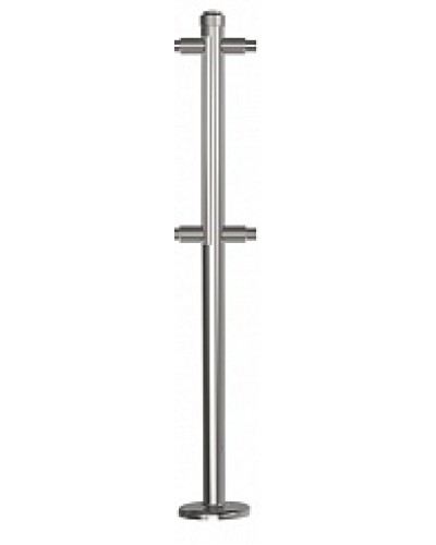 Стойка стационарная хромированная Ростов-Дон ОБ1/2-2-180 ХРОМ в Березниках Ограждения Pintop.ru