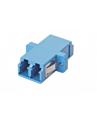 Оптический адаптер OS2, дуплекс LC, с фланцами, синий Eurolan (36A-S2-2L-02BU) в Березниках Проходные адаптеры и розетки оптические Pintop.ru