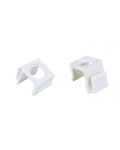 Вставка формата Keystone Jack для коаксиальных разъемов, ROHS, белая Hyperline (KJ1-COAX-WH) в Березниках Кроссы оптические Pintop.ru