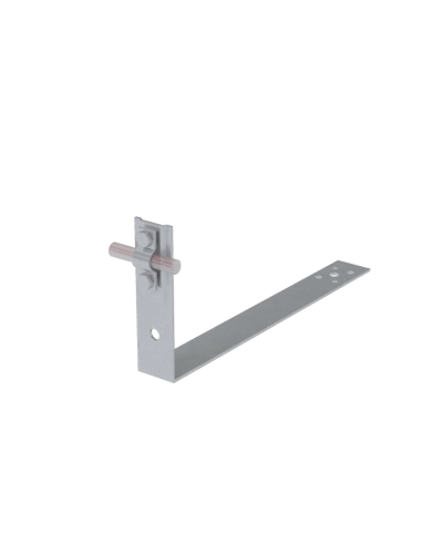 Черепичный держатель болтовой на обрешётку для прутка Ø 5-10 мм L430 мм H100 мм HD КМ-профиль (CDBO-L430-D5-10 HD) в Березниках Крепеж Pintop.ru