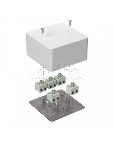 Коробка огнестойкая для кабель-канала 40-0460-FR2.5-10 Е15-Е60 (латунь) 85х85х45 Промрукав (40-0460-FR2.5-10-Е60) в Березниках Распределительные коробки Pintop.ru