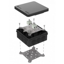 Коробка огнестойкая для о/п двухкомпонентная 60-0303-9005-FR2.5-4 Е15-Е120 100х100х40 Промрукав (60-0303-9005-FR2.5-4)