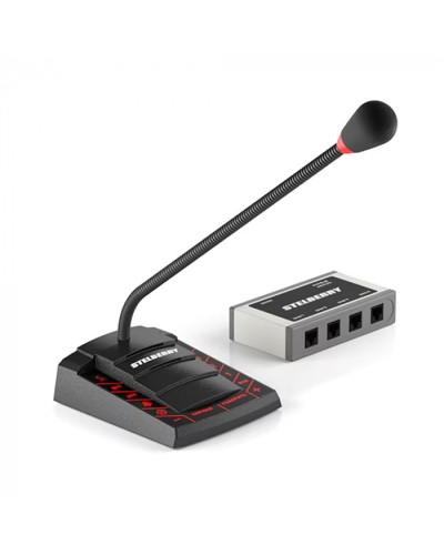 Пульт громкого оповещения STELBERRY F-740 в Березниках Микрофонные консоли и микрофоны Pintop.ru