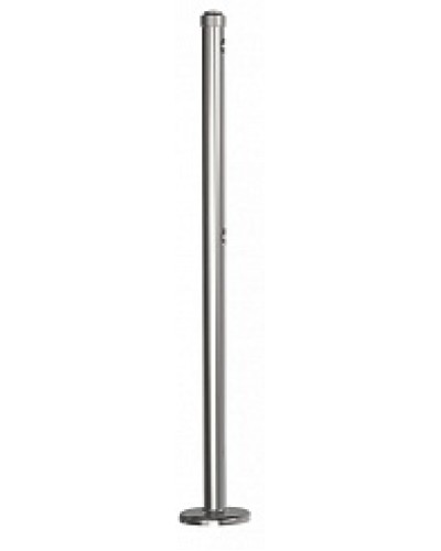 Стойка стационарная хромированная Ростов-Дон ОБ1/0-0 ХРОМ в Березниках Ограждения Pintop.ru