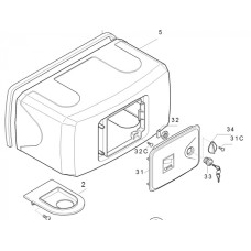 Корпус FERNI пластиковый Came 119RID122