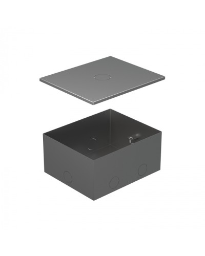 BOX/4 Металлическая коробка с крышкой для заливки в пол 159,6х133,6х75мм для люков 70040 Экопласт (70141) в Березниках Системы лючков и колонн Pintop.ru