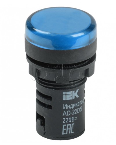 Лампа AD22DS(LED) матрица d=22мм синий 230В IEK BLS10-ADDS-230-K07 в Березниках Источники света(Лампы) Pintop.ru
