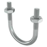 Скоба монтажная U-образная с резьбой М6 с гайками для труб d 1/2" DKC BHU11012