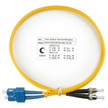 Шнур оптический duplex SC-ST 9/125 sm 1,5м LSZH Cabeus FOP(d)-9-SC-ST-1,5m