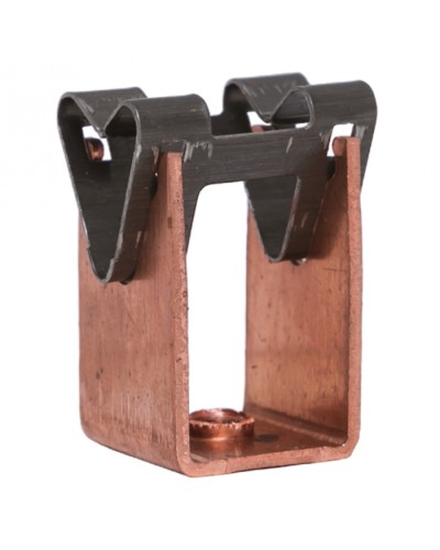 Держатель токоотвода металлический 35мм, L=20мм, Ni/Сu EKF PROxima (lp-d2115-20-cu) в Березниках Электротехническое оборудование Pintop.ru