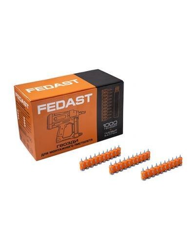 Гвозди 3,0*16 мм для монтажного пистолета с кованым наконечником (1000 шт/уп) FEDAST (fd3016mgbp) в Березниках Крепеж: Дюбели, шурупы, саморезы Pintop.ru