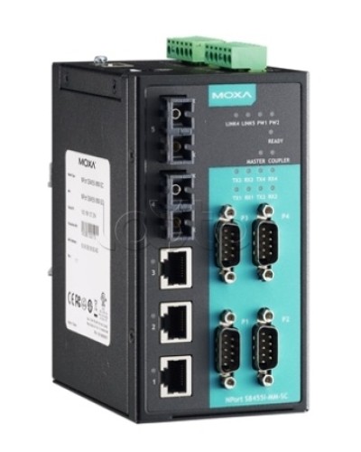 Сервер 4-портовый RS-232/422/485 в Ethernet Moxa NPort S8455I-SS-SC в Березниках Дополнительное оборудование для ОПС Pintop.ru