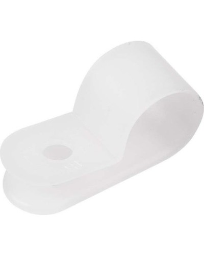 Кабельная скоба под винт 9 мм, белая, упаковка 50 шт. Rexant (07-4409) в Березниках Держатели, клипсы, скобы Pintop.ru