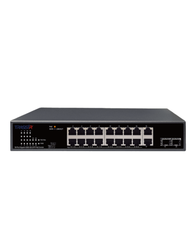 Неуправляемый коммутатор DSSL TRASSIR TR-NS14202S-185-16POE в Березниках Коммутаторы Pintop.ru