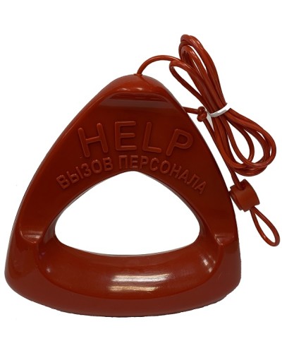 Дополнительная ручка красного цвета со шнуром красного цвета Hostcall MP-060W1 в Березниках Система оповещения и трансляции Hostcall Pintop.ru