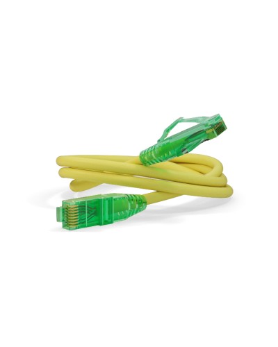 Патч-корд Hyperline PC-LPM-UTP-RJ45-RJ45-C6a-1M-LSZH-YL в Березниках Патчкорды (медные) Pintop.ru