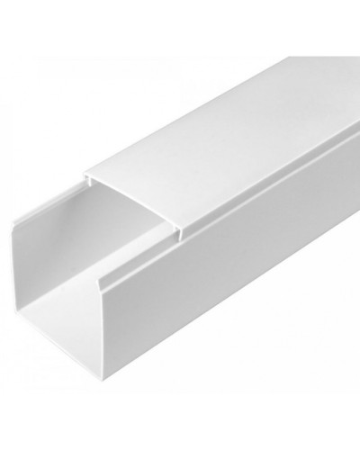 Кабель-канал белый 2-й замок в п/э 60х60 (12 м/уп) Промрукав (PR03.0056) в Березниках Кабель-канал Pintop.ru