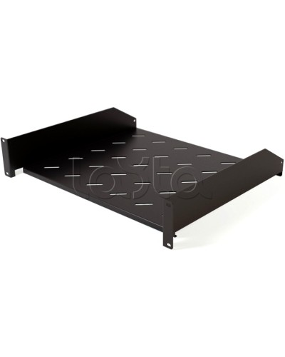 Полка угловая с перфорацией Hyperline TAL3-2U-300-RAL9005 в Березниках Полки для шкафов и стоек Pintop.ru