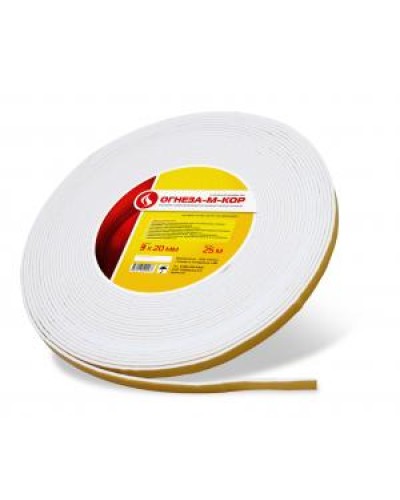 Уплотнитель на основе материала огнезащитного рулонного Огнеза ОГНЕЗА-М-КОР 3 3*20 мм., рулон 25 пог.м. в Березниках Дополнительное оборудование пожаротушения Pintop.ru