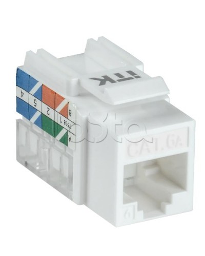 Модуль Keystone Jack кат. 6A UTP 110 IDC 90 град. ITK CS1-1C6AU-11 в Березниках Модули Keystone Pintop.ru