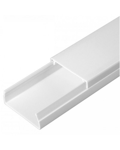 Кабель-канал белый 2-й замок в п/э 40х16 (30 м/уп) Промрукав (PR03.0052) в Березниках Кабель-канал Pintop.ru