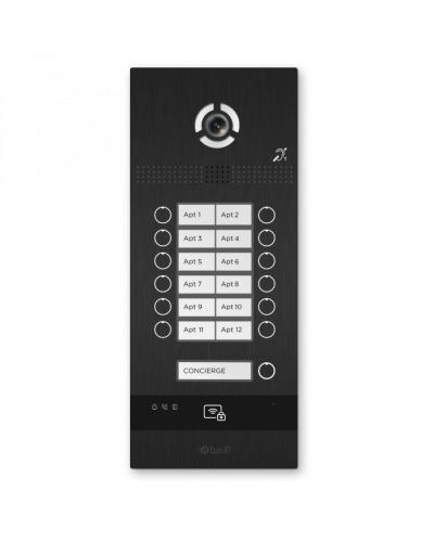 Вызывная панель BAS-IP BI-12FBI BLACK в Березниках Вызывные видеопанели малоабонентные Pintop.ru
