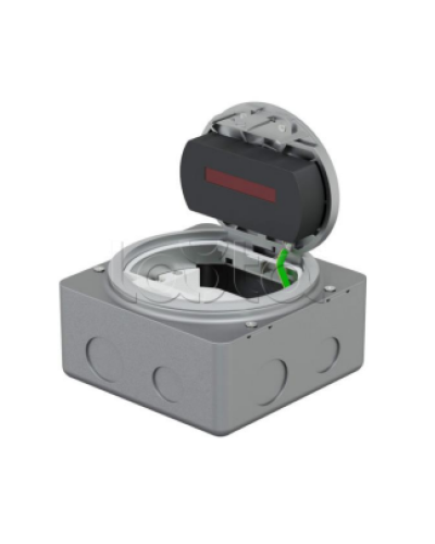 LUK/1,5BR66 Люк в пол на 1,5 поста (45х45мм), с суппортом и коробкой, латунь IP66 (70030) в Березниках Системы лючков и колонн Pintop.ru