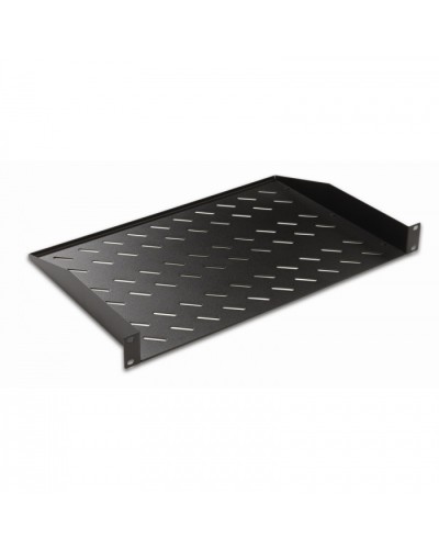 Полка консольная 19, 1U глубина 250мм, нагрузка до 25 кг, чер. Datarex DR-411111 в Березниках Полки для шкафов и стоек Pintop.ru
