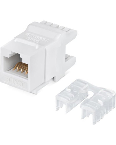 Модуль Keystone Jack RJ-45(8P8C), UTP неэкранированный, CAT 6, тип 180 градусов, белый REXANT PRO 02-0250 в Березниках Модули Keystone Pintop.ru