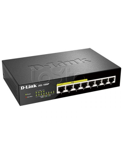 Неуправляемый коммутатор D-Link DL-DGS-1008P/F1A в Березниках Коммутаторы Pintop.ru