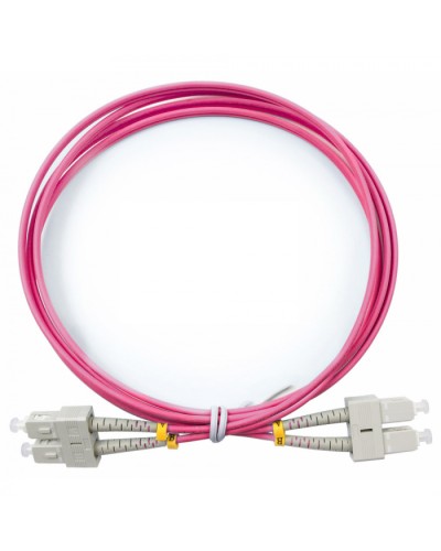 Шнур оптический duplex SC-SC 50/125 mm OM4 2м LSZH Cabeus FOP-50-OM4-SC-SC-2m в Березниках Патч-корды оптические Pintop.ru