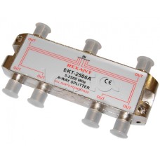 Делитель телевизионный ТВх6 под F разъём 5-2500 МГц "СПУТНИК" (5шт/уп) REXANT 05-6204