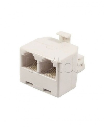 Двойник телефонный (штекер - 2 гнезда) 6P-4C (50шт/уп) REXANT 03-0031 в Березниках Коннекторы Pintop.ru