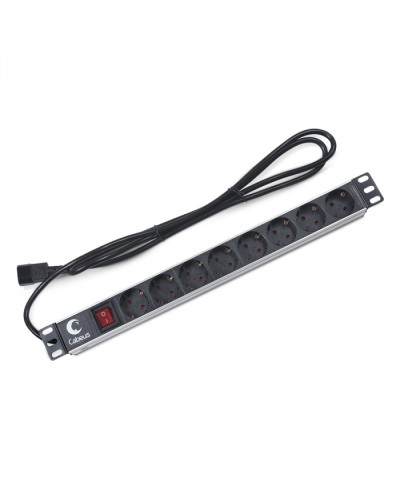 Блок на 8 розеток IEC 320 горизонтальный для 19 шкафов Cabeus (PDU-8P-2IEC) в Березниках Блоки розеток Pintop.ru