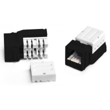 Вставка Keystone Jack RJ-45(8P8C) Hyperline KJNE-8P8C-C6-90-BK