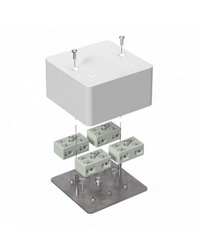 Коробка огнестойкая разветвительная для кабель-канала 40-0460-FR6.0-4-8-Р Е15-Е60 85х85х45 Промрукав в Березниках Огнестойкие кабельные линии Pintop.ru