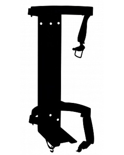 Кронштейн ПОЖТЕХНИКА КТР-10/12 на 2 ремнях (d180-185) для ОП/ОВП-10, ОП-12 в Березниках Аксессуары для огнетушителей Pintop.ru