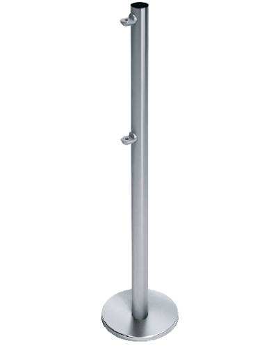 Стойка ограждения с 2-мя полупетлями односторонняя передвижная Oxgard ВЗР2442.09.10 в Березниках Ограждения Pintop.ru