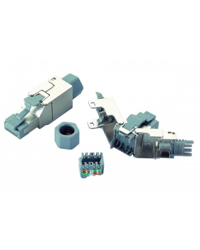 Вилка RJ45 категории 6 FTP для полевой установки Eurolan (13A-F6-03SL) в Березниках Коннекторы и разъемы Pintop.ru