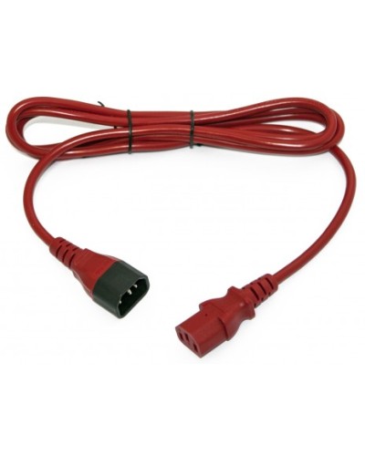 Кабель питания монитор-компьютер Hyperline PWC-IEC13-IEC14-3.0-RD в Березниках Патч-корды и пигтейлы Pintop.ru