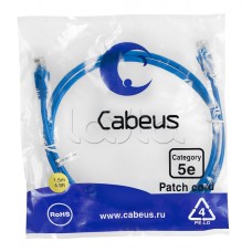 Патч-корд медный U/UTP кат.5е (1,5м) LSZH (синий) Cabeus (PC-UTP-RJ45-Cat.5e-1.5m-BL-LSZH)