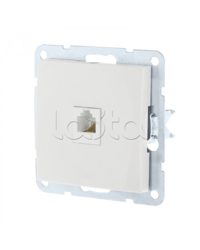 Розетка компьютерная RJ-45 кат. 5е с накладкой (белый) LK60 Экопласт (866104-1) в Березниках Розетки компьютерные и телефонные Pintop.ru